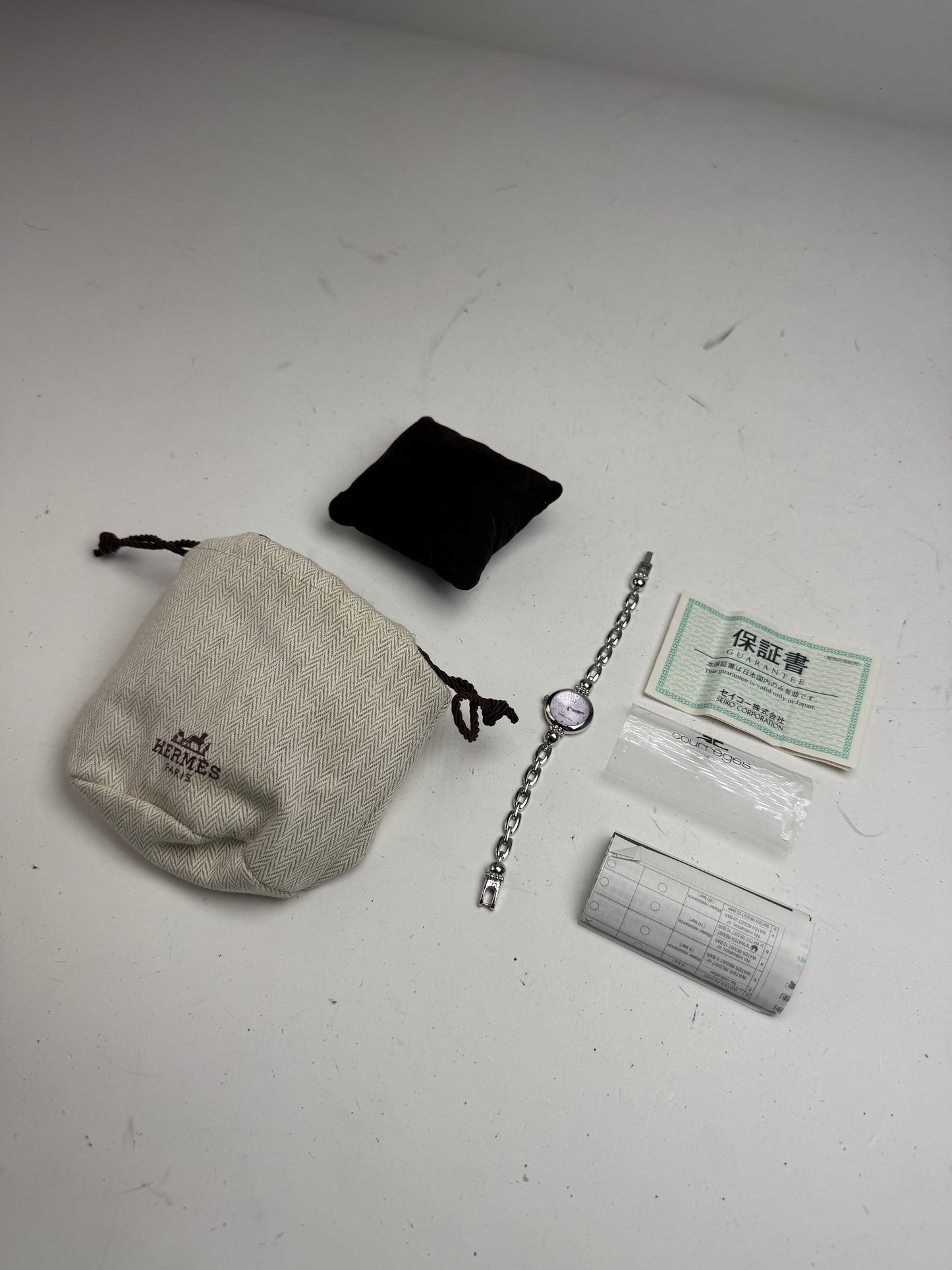 Vintage Courreges Quartz Steel Watch Silver