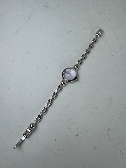 Vintage Courreges Quartz Steel Watch Silver
