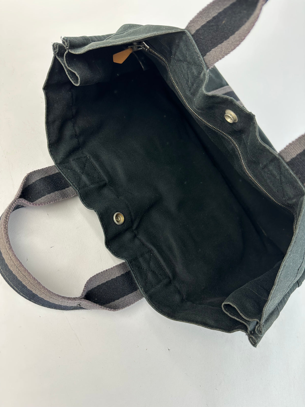Vintage Hermès Canvas Tote Bag Late 1990s Black