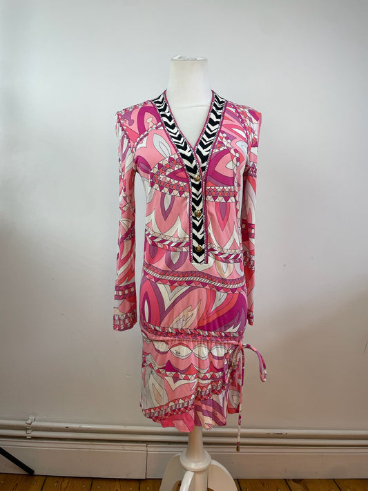 Vintage Emilio Pucci Dress Pink red White M