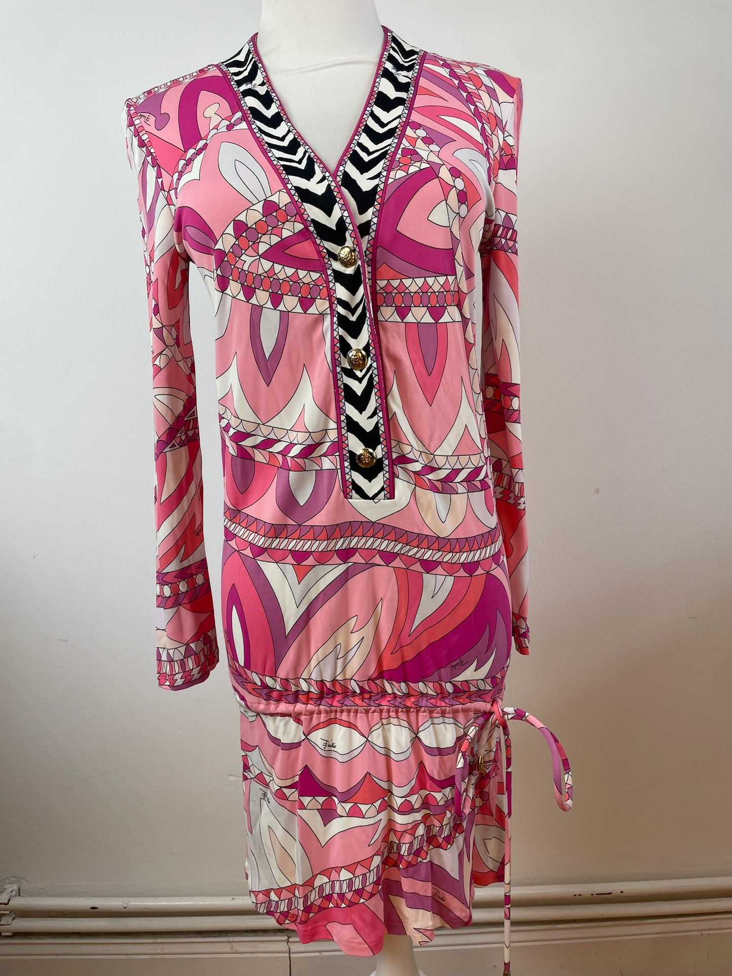 Vintage Emilio Pucci Dress Pink red White M