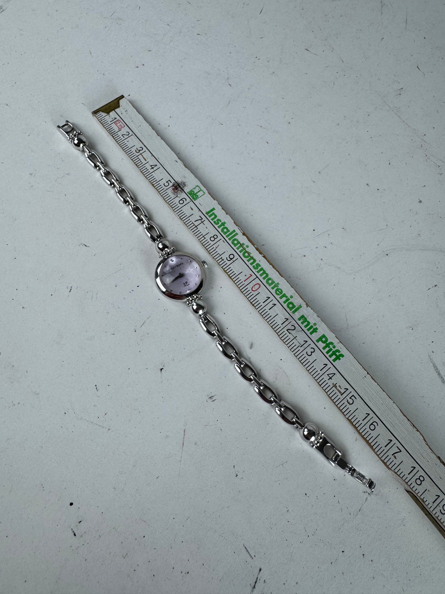 Vintage Courreges Quartz Steel Watch Silver