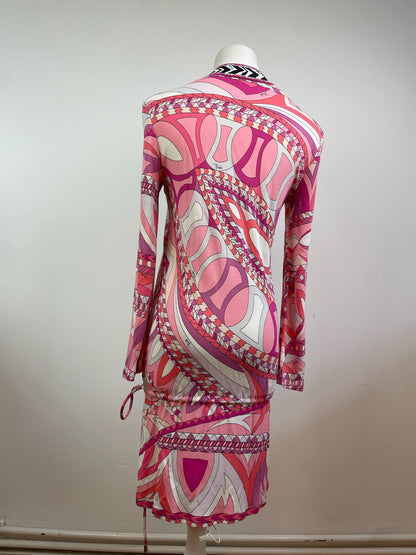 Vintage Emilio Pucci Dress Pink red White M