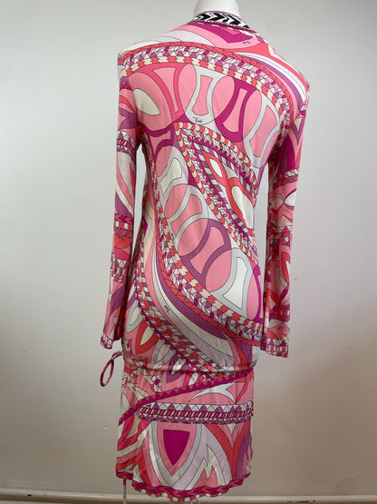 Vintage Emilio Pucci Dress Pink red White M