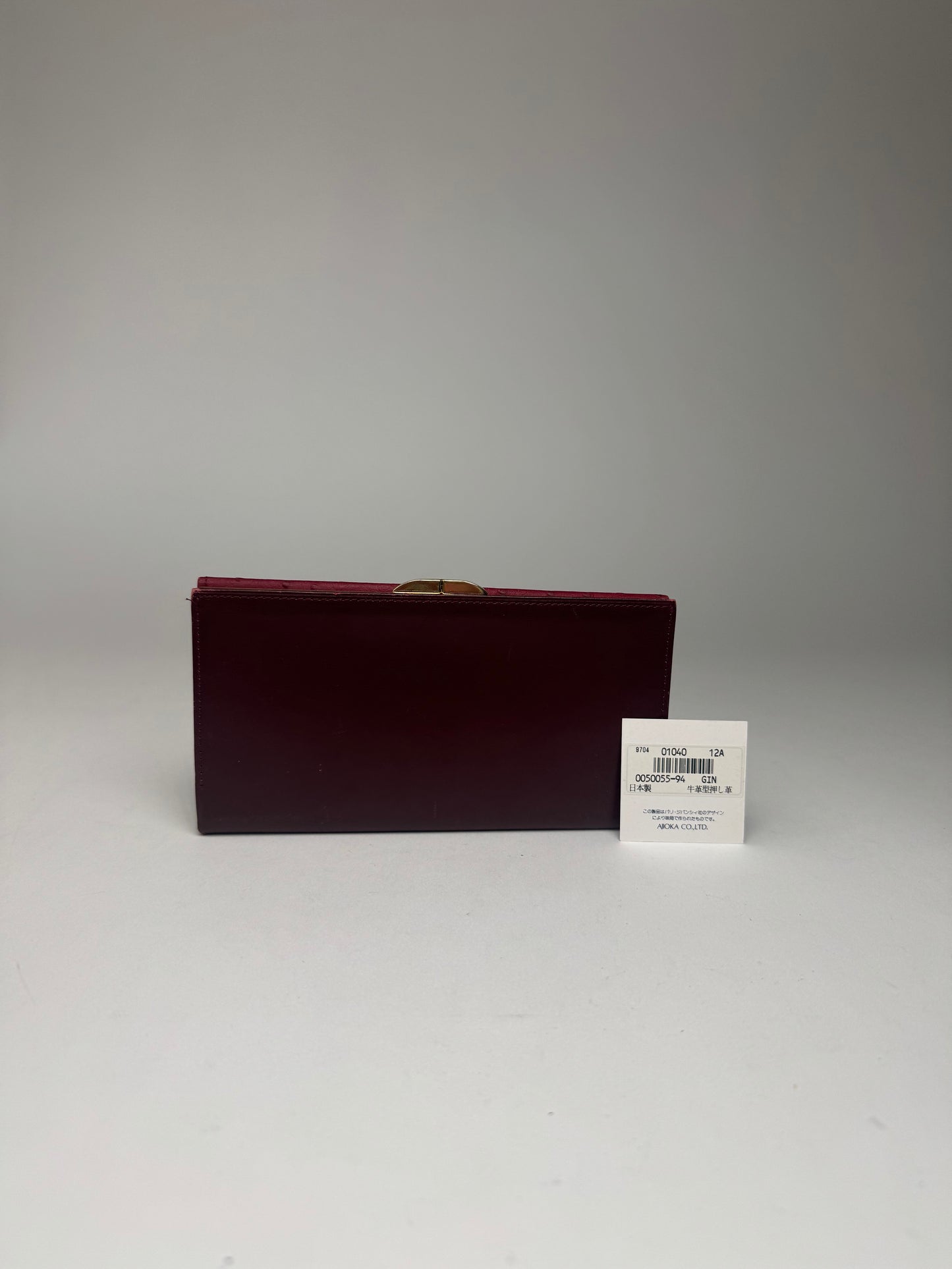 Vintage Givenchy Ostrich Leather wallet purple