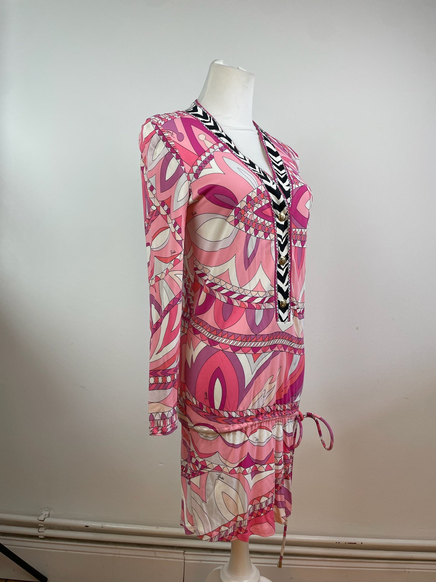 Vintage Emilio Pucci Dress Pink red White M
