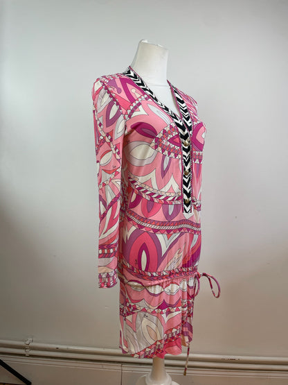 Vintage Emilio Pucci Dress Pink red White M