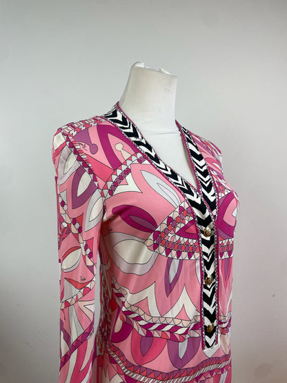 Vintage Emilio Pucci Dress Pink red White M