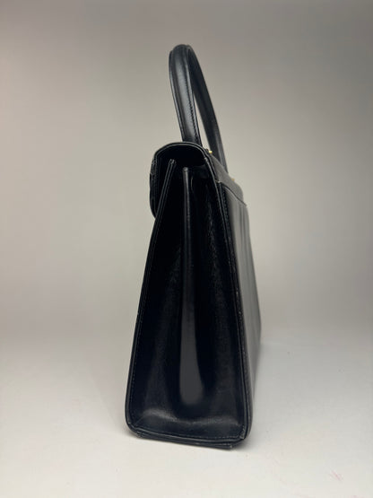 Sac vintage en cuir Givenchy 4G noir