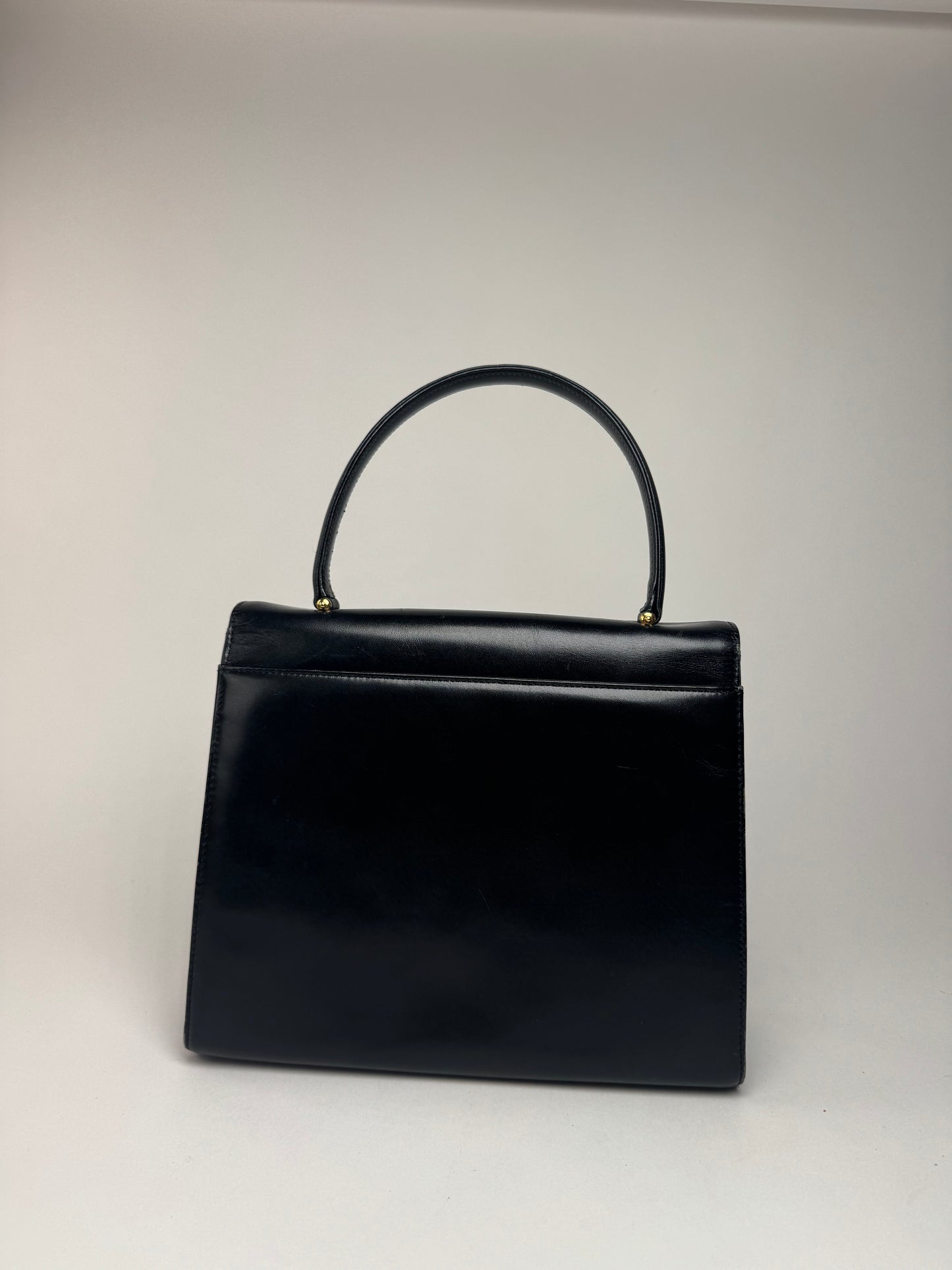 Sac vintage en cuir Givenchy 4G noir