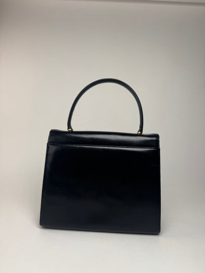Sac vintage en cuir Givenchy 4G noir
