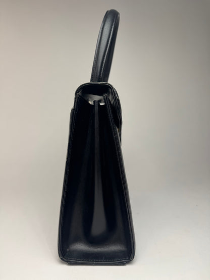 Sac vintage en cuir Givenchy 4G noir