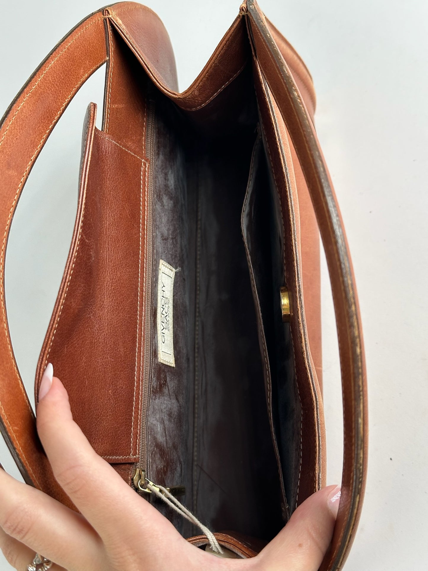 Vintage Givenchy Antigona Leather bag brown