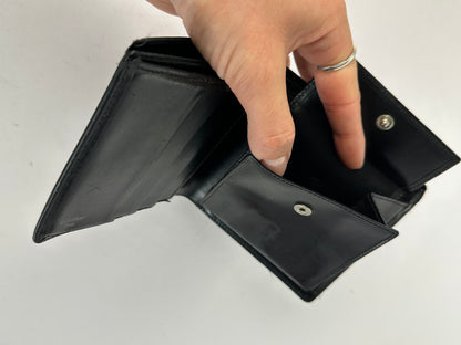 Vintage Cartier Bifold Wallet c. Late 1990s Black Silver