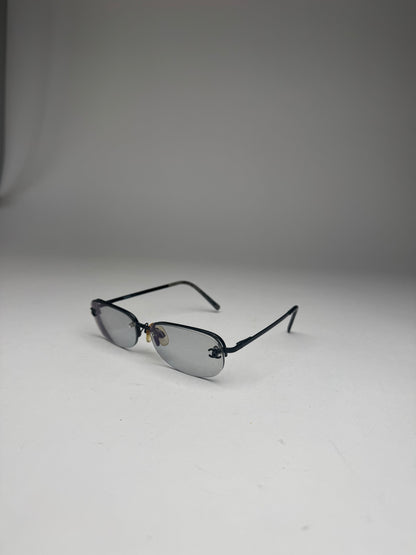 Vintage Chanel Sunglasses steel transparent