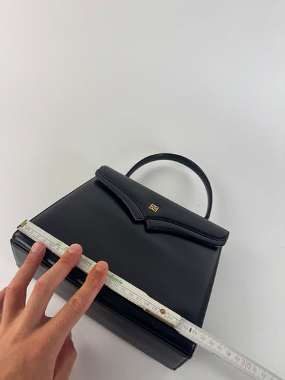 Sac vintage en cuir Givenchy 4G noir