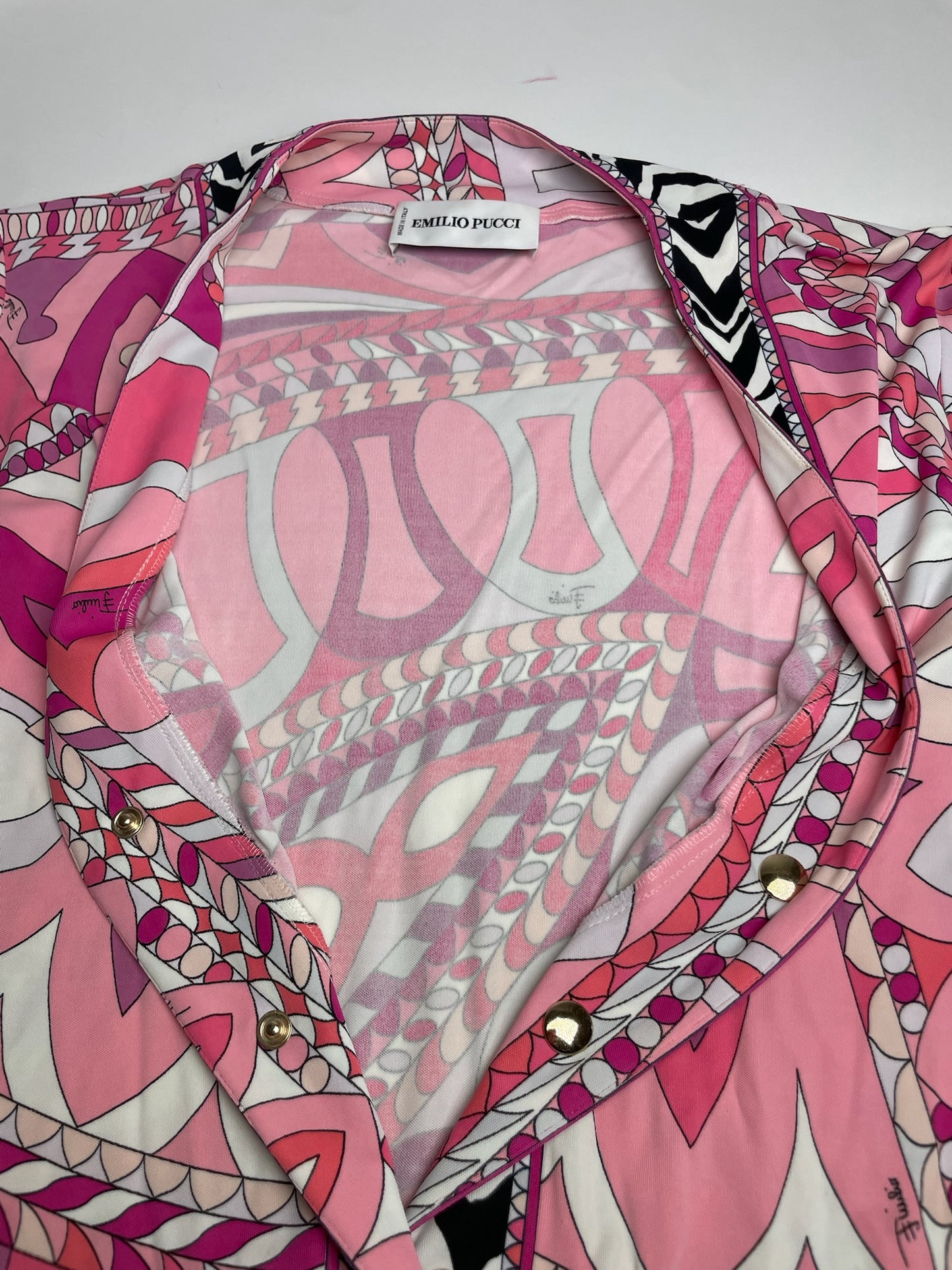Vintage Emilio Pucci Dress Pink red White M