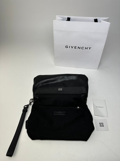 Vintage Givenchy Avantgarde Leather Clutch Black