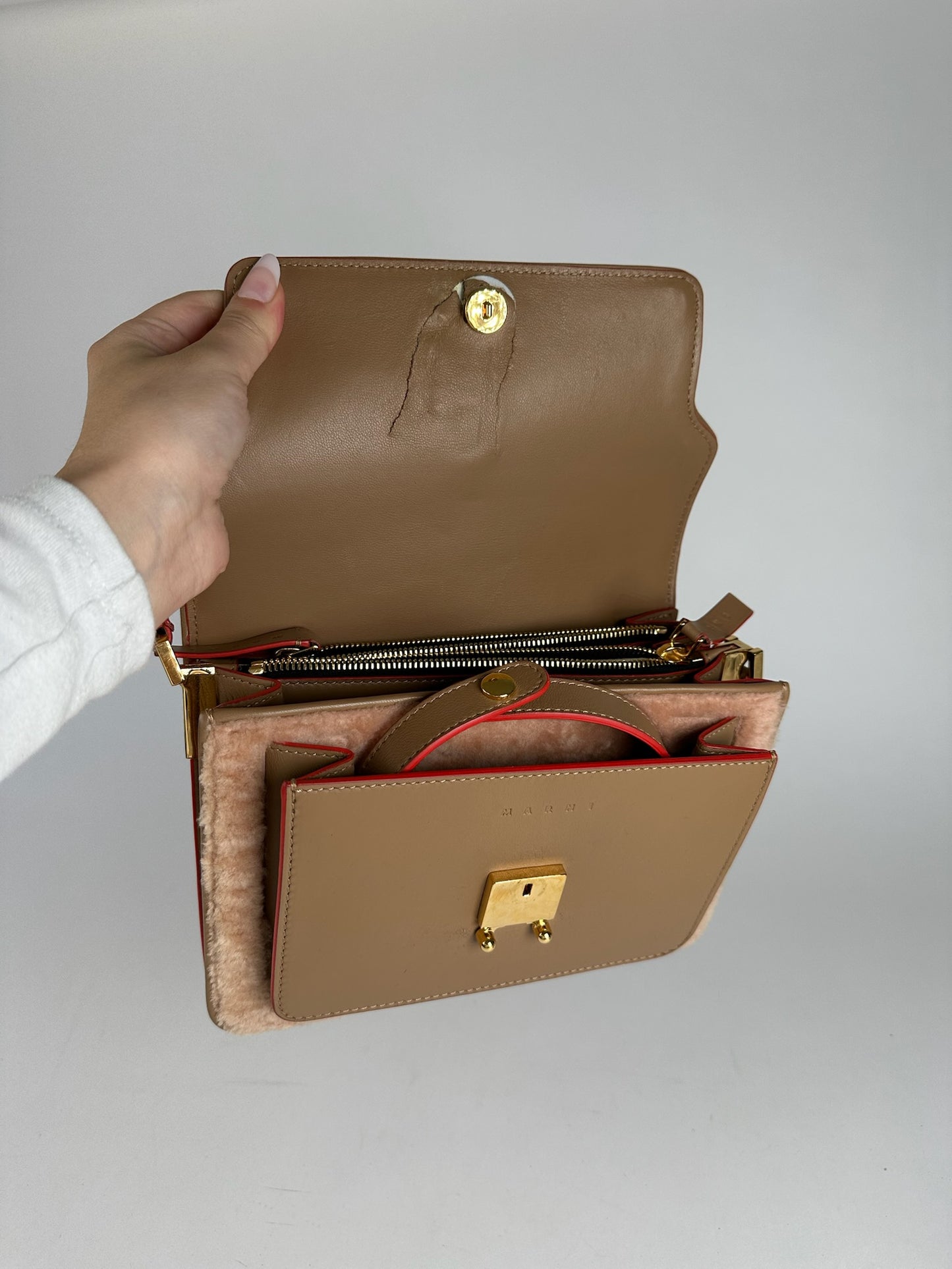 Vintage Marni Trunk bag brown