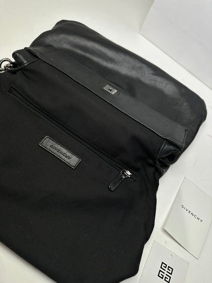 Vintage Givenchy Avantgarde Leather Clutch Black