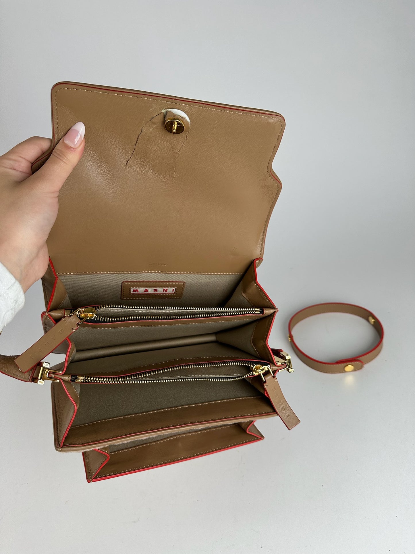 Vintage Marni Trunk bag brown