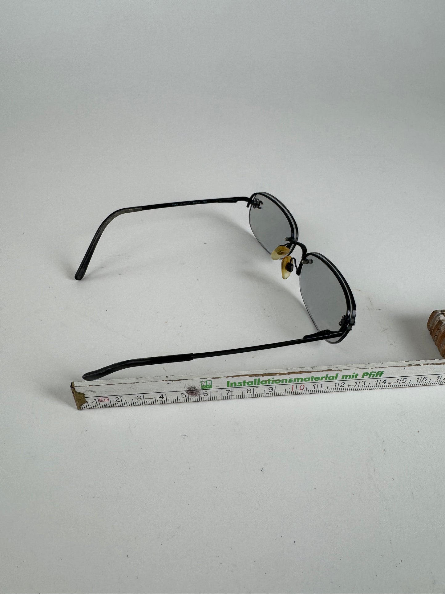 Vintage Chanel Sunglasses steel transparent