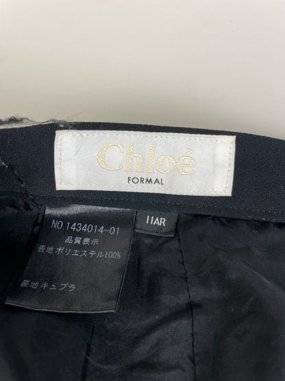Vintage Chloe Pleated Skirt Black L