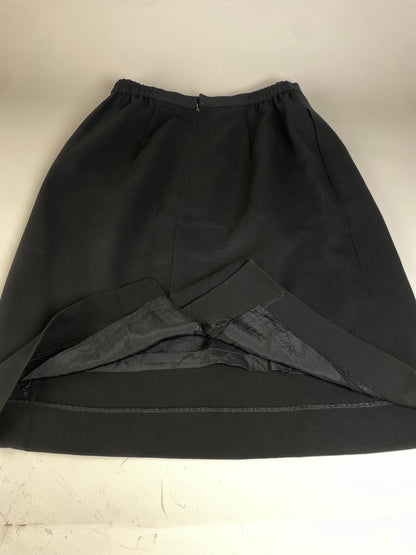 Vintage Chloe Pleated Skirt Black L