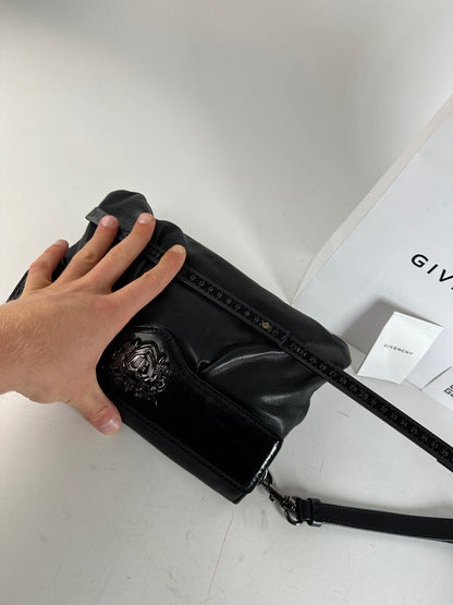 Vintage Givenchy Avantgarde Leather Clutch Black