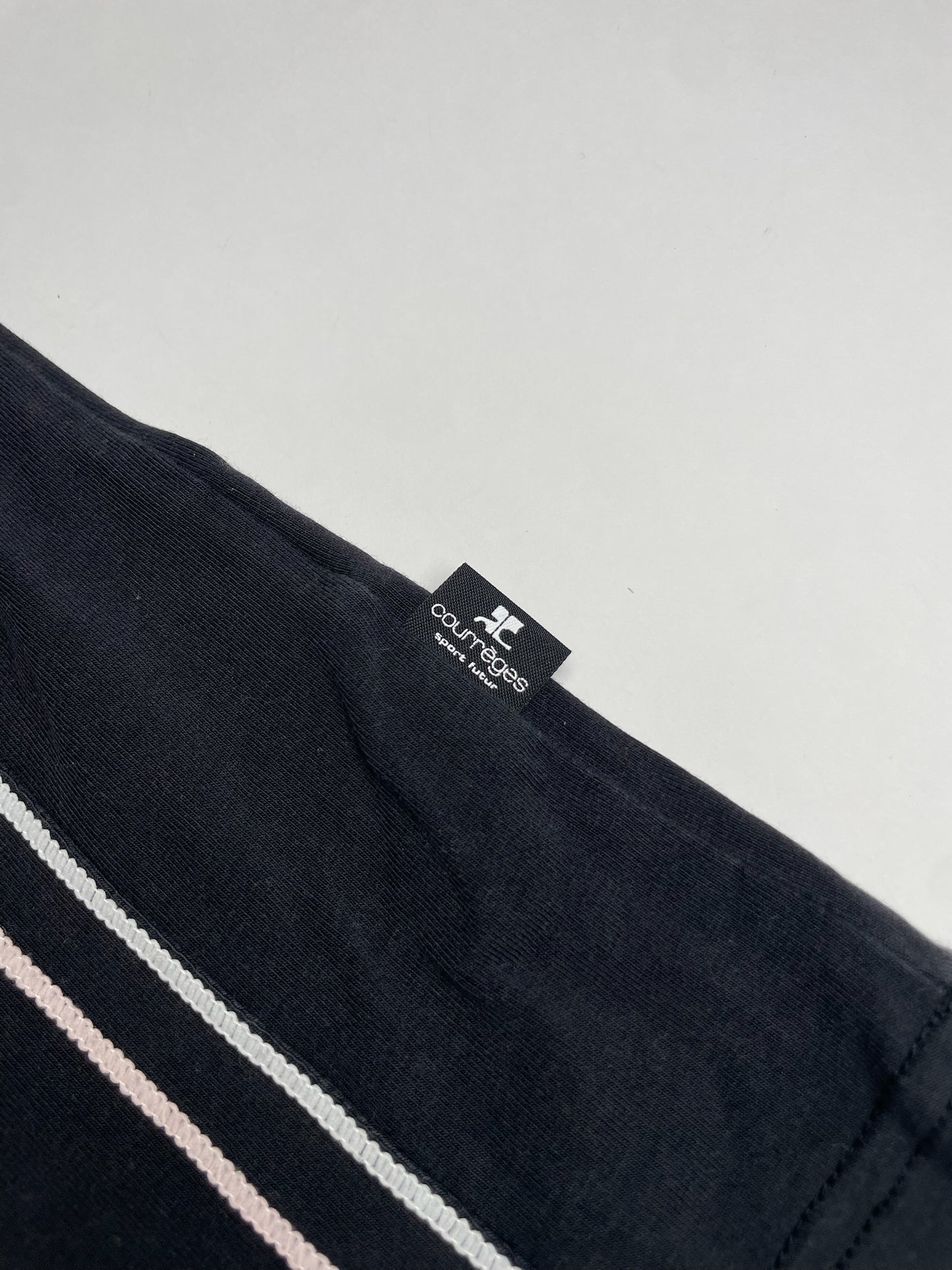 Vintage Courreges Canvas Crewneck Black White