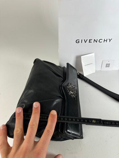 Vintage Givenchy Avantgarde Leather Clutch Black