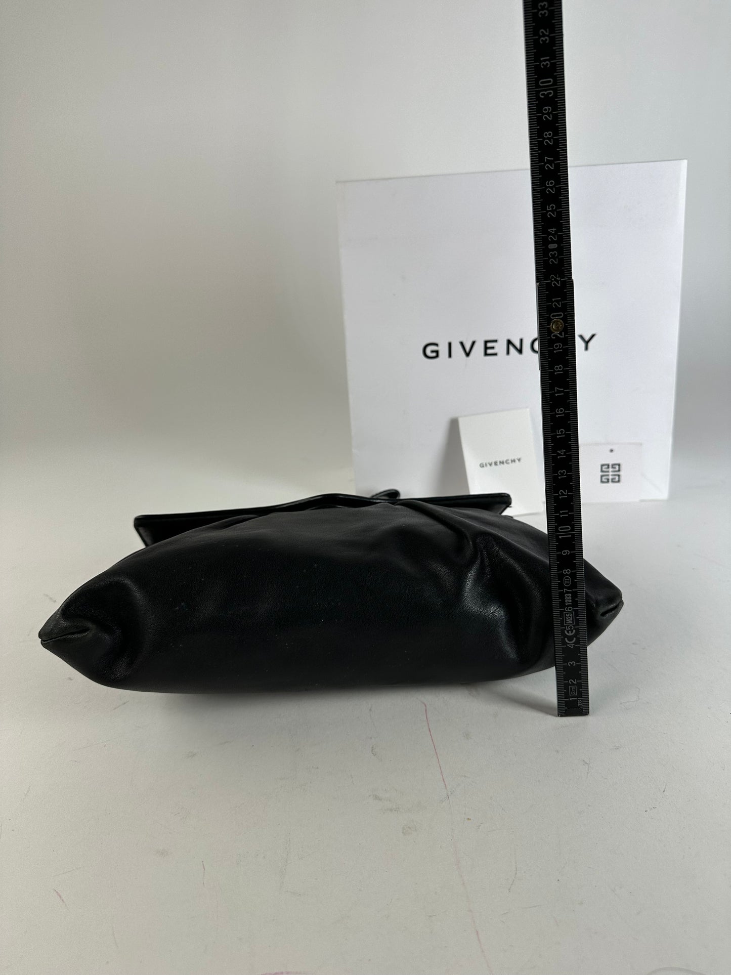 Vintage Givenchy Avantgarde Leather Clutch Black