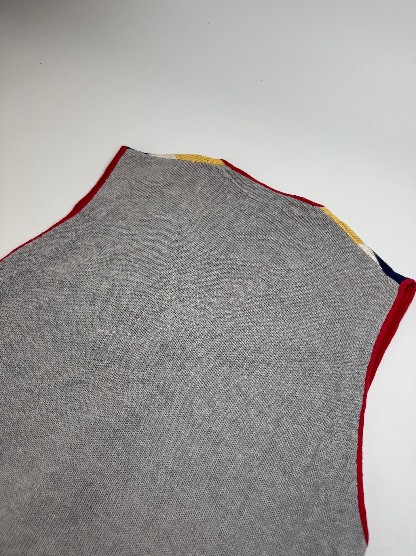 Vintage Issey Miyake Checked West beige black red yellow