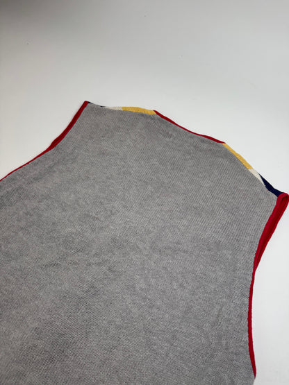 Vintage Issey Miyake Checked West beige black red yellow