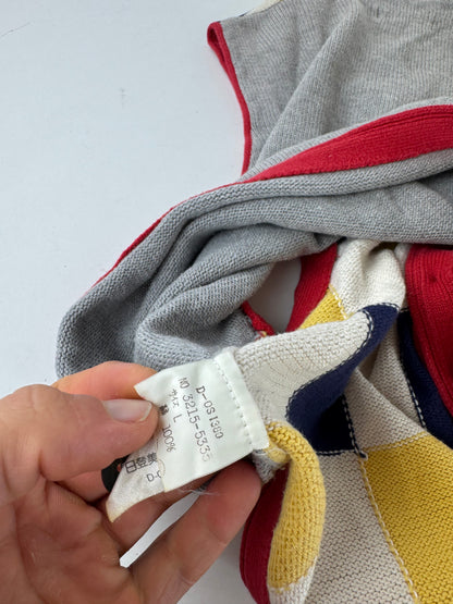 Vintage Issey Miyake Checked West beige black red yellow