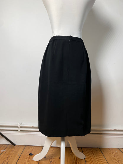 Vintage Chloe Pleated Skirt Black L