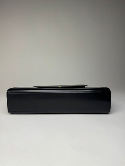 Vintage Givenchy Logo Leather Bag Black