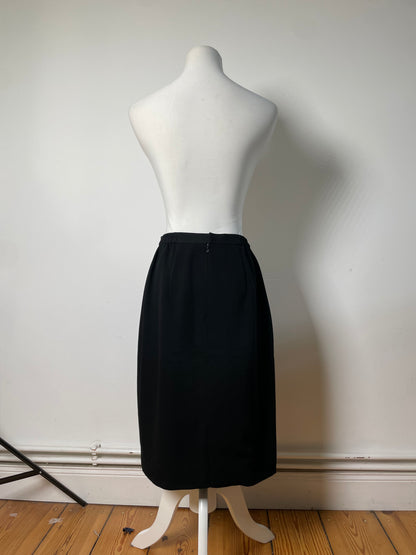 Vintage Chloe Pleated Skirt Black L