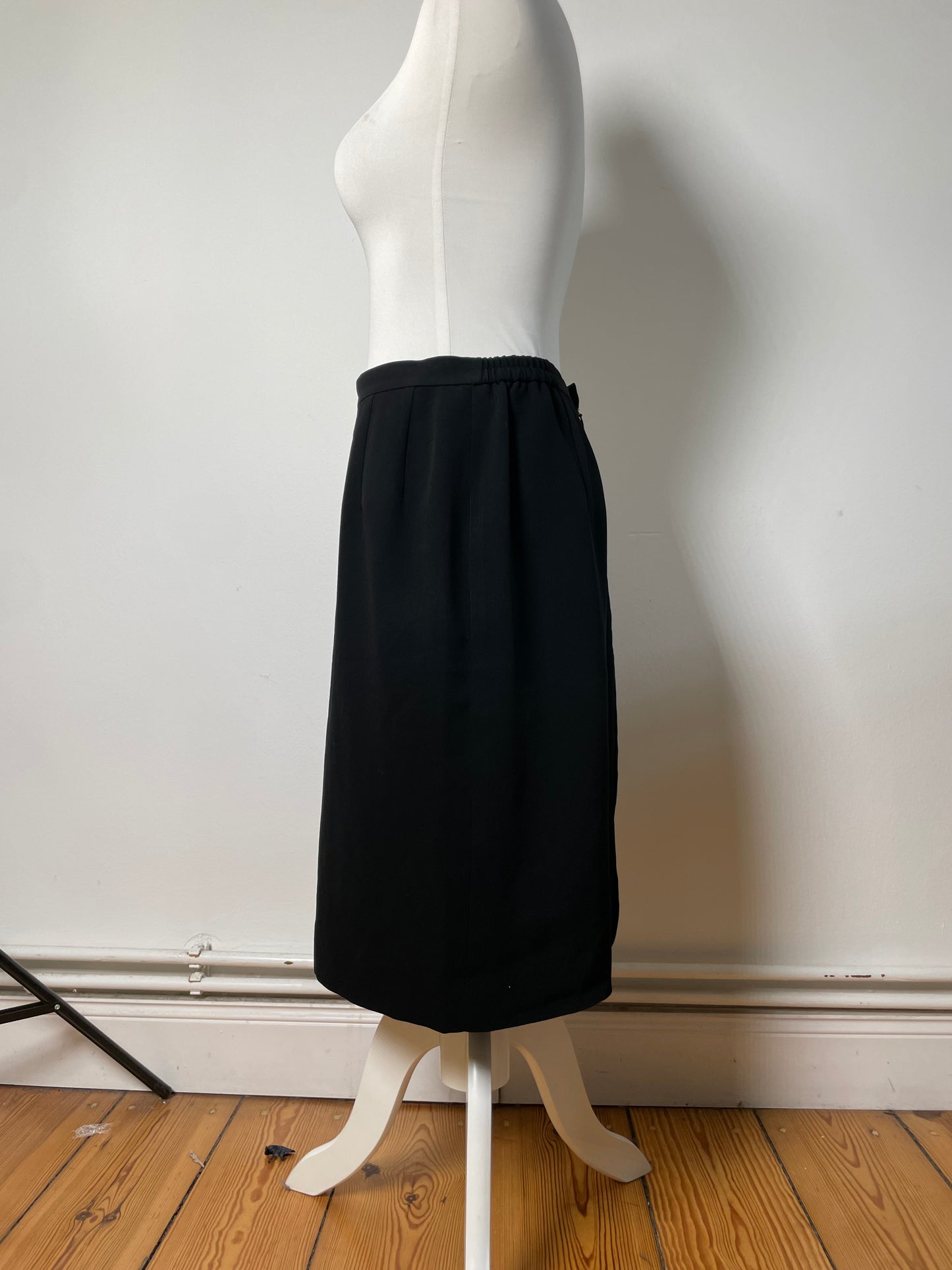 Vintage Chloe Pleated Skirt Black L