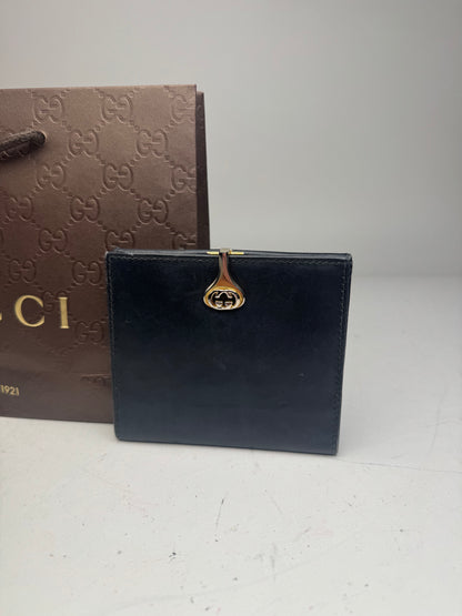 Vintage Gucci Leather Wallet Black