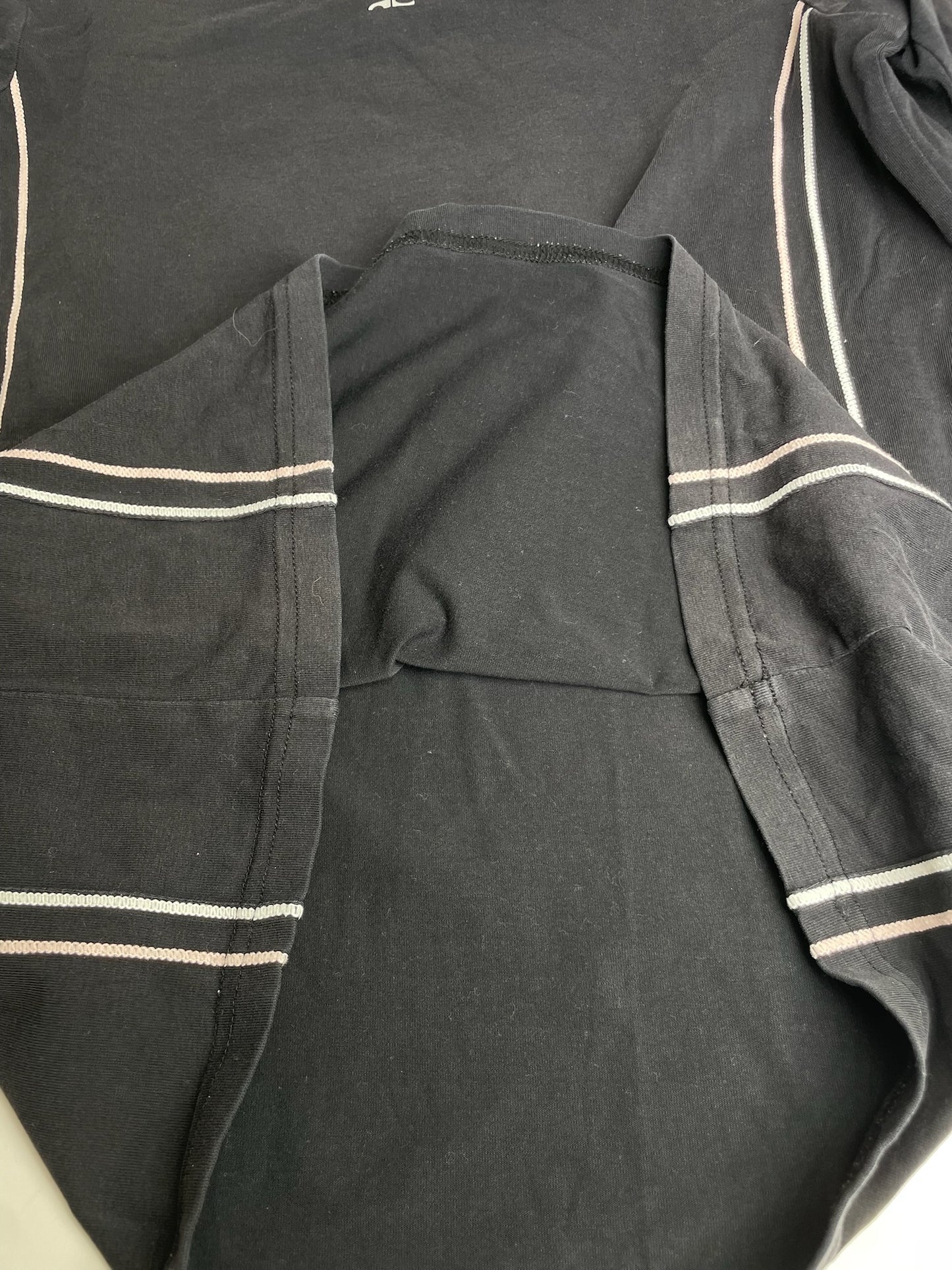 Vintage Courreges Canvas Crewneck Black White