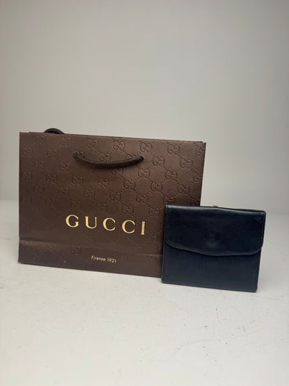 Vintage Gucci Leather Wallet Black