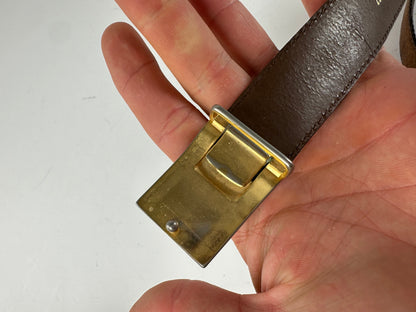 Vintage Givenchy Gentleman Leather Belt Brown