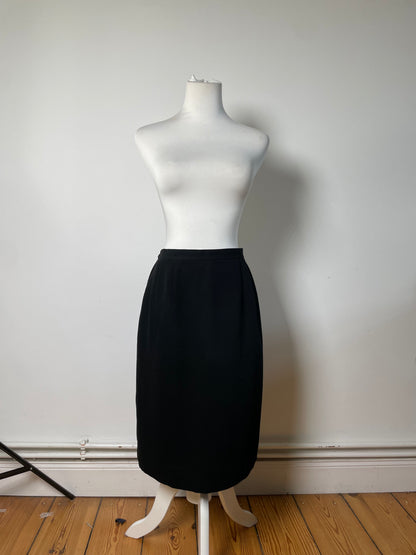 Vintage Chloe Pleated Skirt Black L