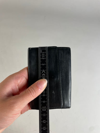 Vintage Louis Vuitton Leather Key Holder Black Gold