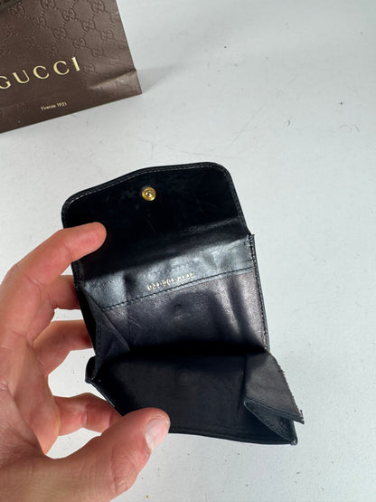 Vintage Gucci Leather Wallet Black