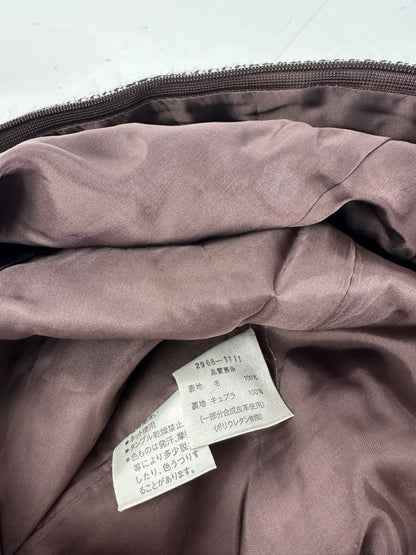 Vintage Balenciaga Wool Dress Black White Brown