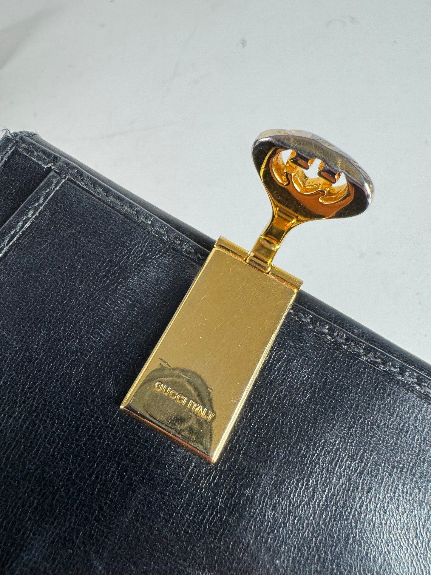 Vintage Gucci Leather Wallet Black