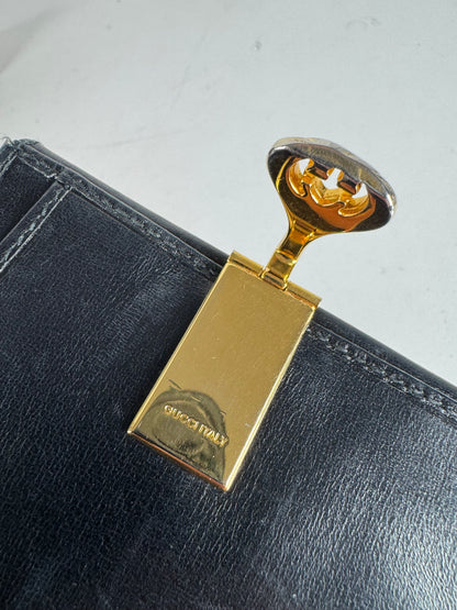 Vintage Gucci Leather Wallet Black