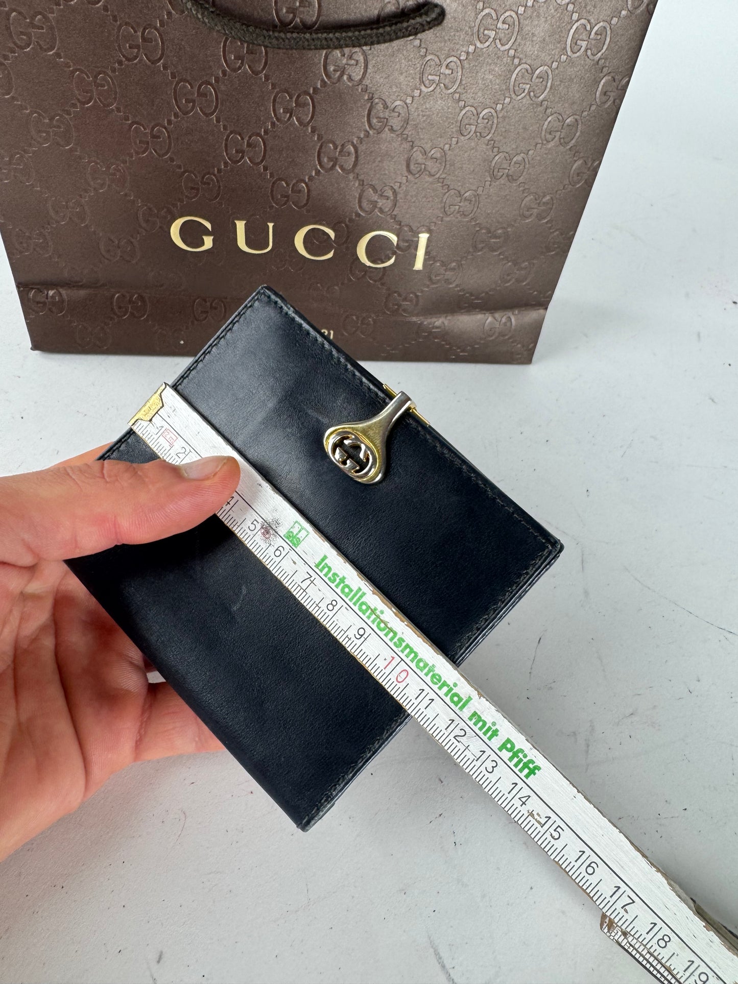 Vintage Gucci Leather Wallet Black